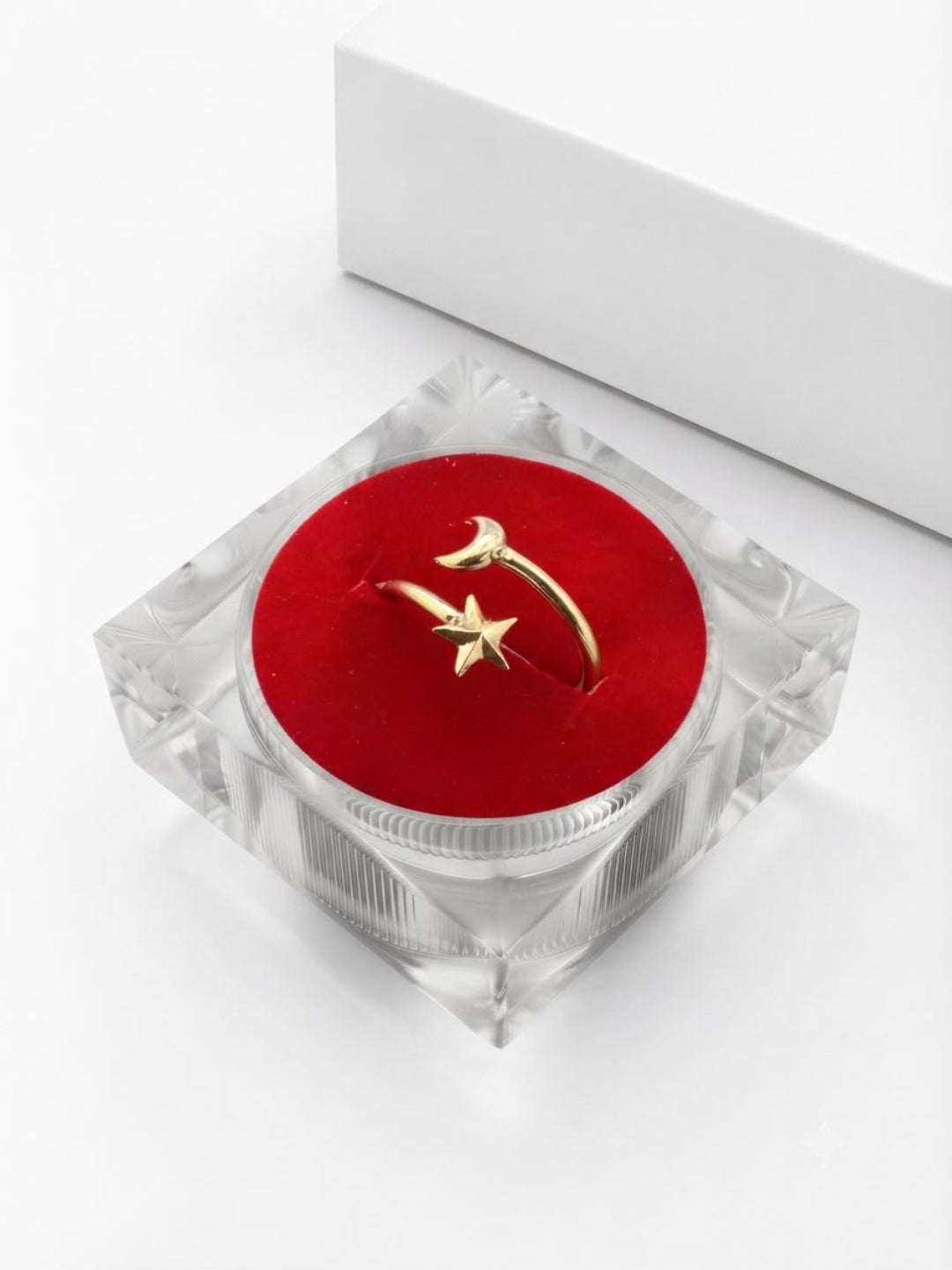 Anillo Estrella Y Luna