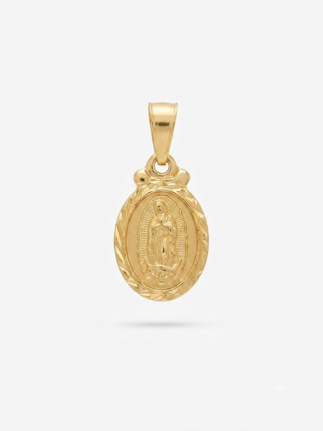 Dije Virgen Borde Diamantado