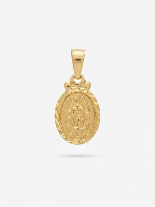 Dije Virgen Borde Diamantado
