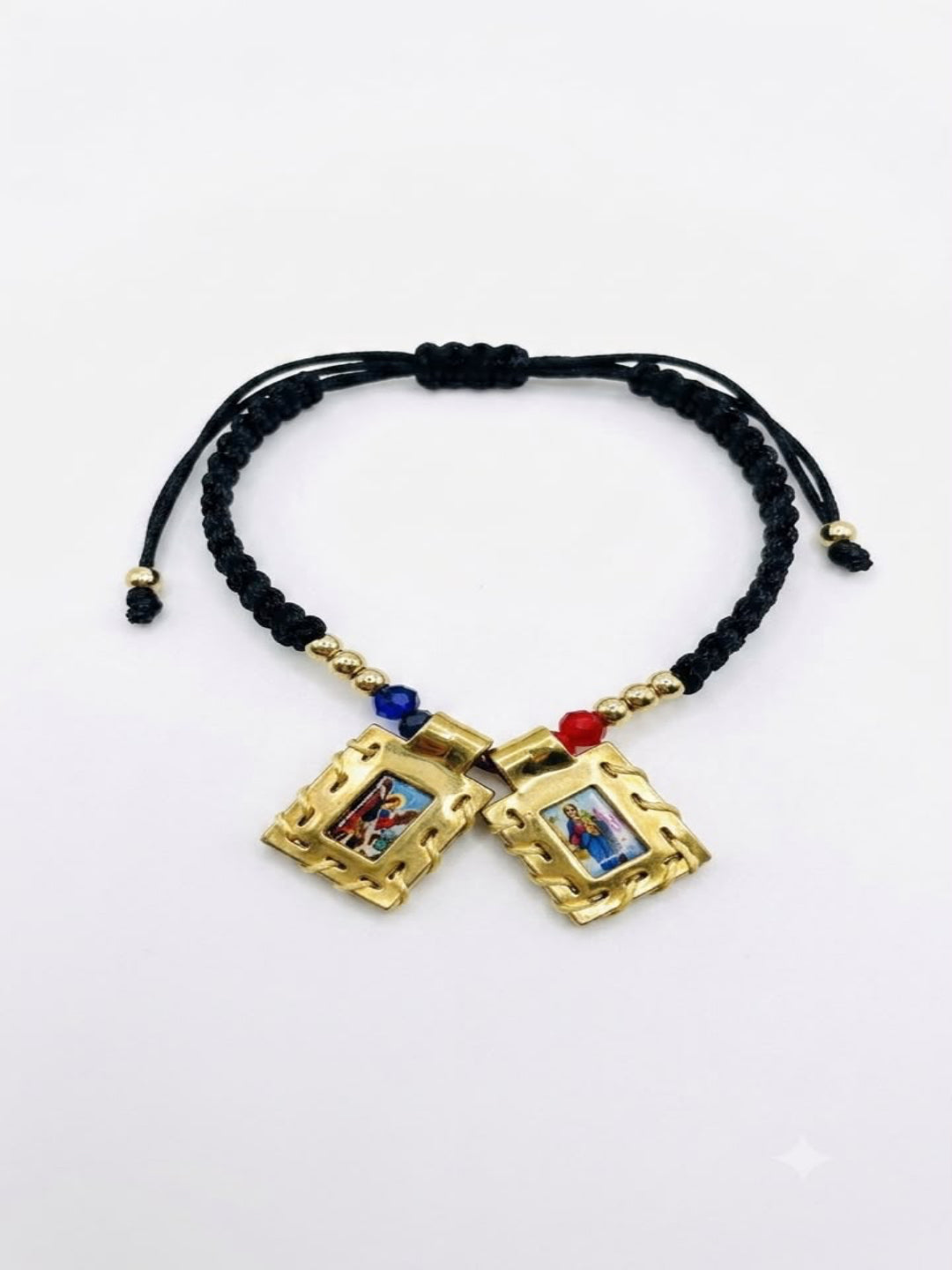 Pulsera Tejida Escapulario Balín Liso #3