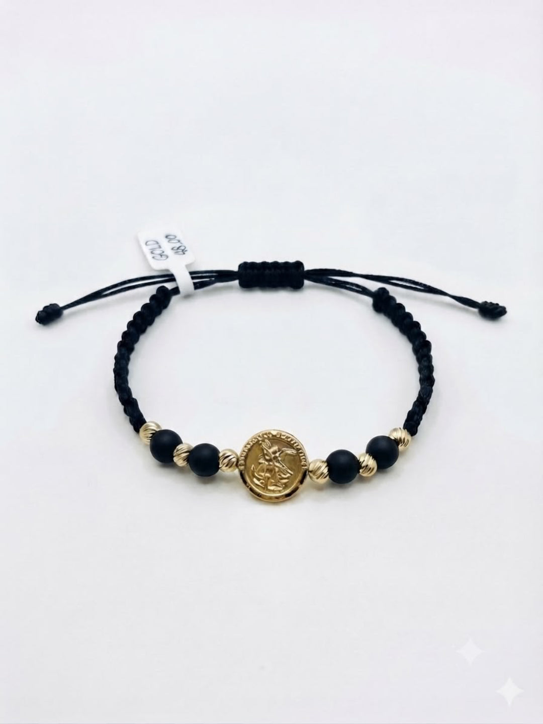Pulsera Tejida San Miguel de Arcángel Balín Diamantado #4