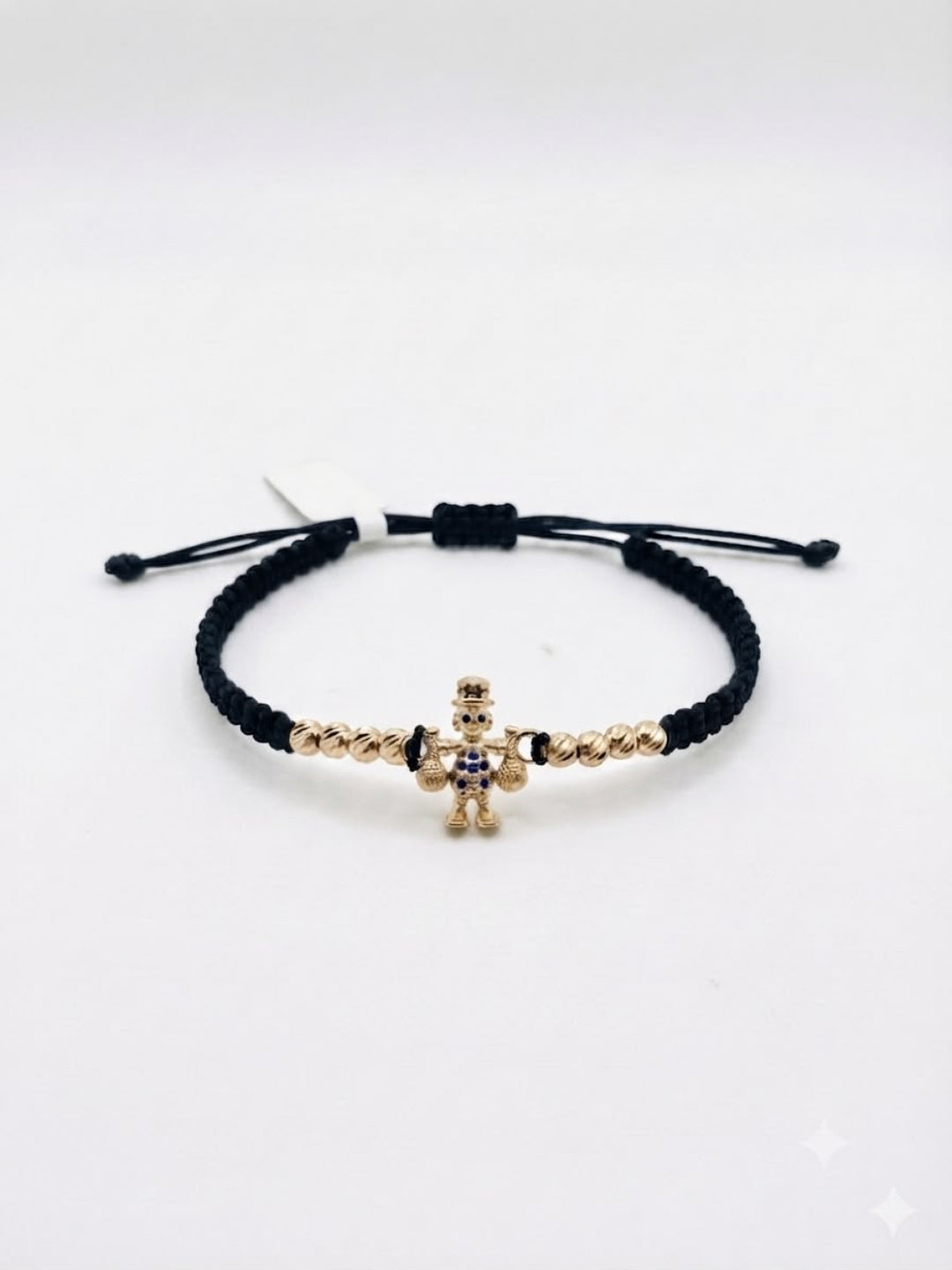 Pulsera Tejida Tío Rico Circonado Balín Diamantado #4