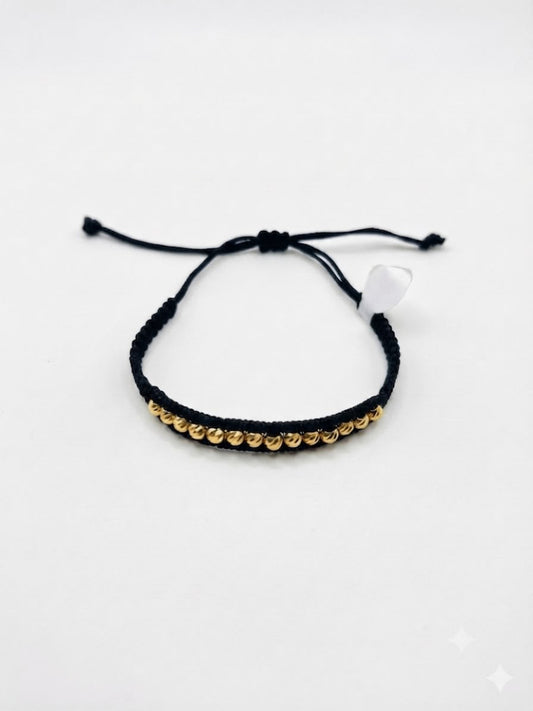 Pulsera Tejida Balín Diamantado #4