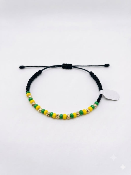 Pulsera Tejida con Shakiras Balín Diamantado #4